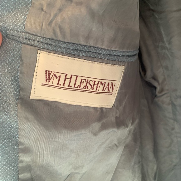 Vintage / 63 % Wool / Baby Blue / Blazer - Picture 10 of 12